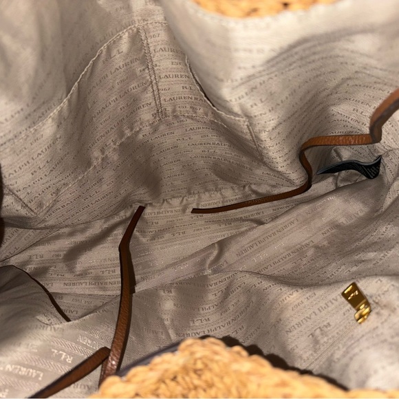 Lauren Ralph Lauren Straw Hayden Tote - Picture 11 of 15